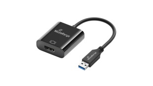 MediaRange USB-A to HDMI Audio and Video Converter 20cm, Black (MRCS232) MediaRange USB-A to HDMI Audio and Video Converter 20cm, Black (MRCS232)