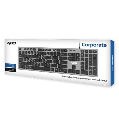 Πληκτρολόγιο Nod Corporate Low Profile Wired Μαύρο Πληκτρολόγιο Nod Corporate Low Profile Wired Μαύρο