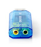Nedis USCR10051BU Sound Card 3D Sound 5.1 USB 2.0 Double 3.5 mm Connector Nedis USCR10051BU Sound Card 3D Sound 5.1 USB 2.0 Double 3.5 mm Connector