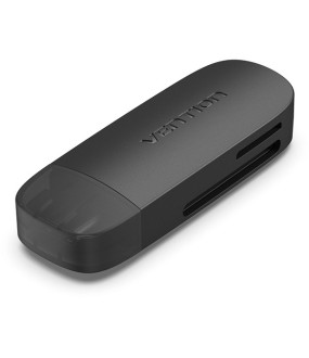 Vention 2 in 1 USB 3.0 A/Type-C Card Reader (SD+TF) Black Dual Drive Vention 2 in 1 USB 3.0 A/Type-C Card Reader (SD+TF) Black Dual Drive