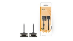 Nedis CCGP32001BK20 DVI Cable DVI-D 24+1 pin Male DVI-D 24+1-pin Male 2560x1600 Nickel Plated 2.00m Nedis CCGP32001BK20 DVI Cable DVI-D 24+1 pin Male DVI-D 24+1-pin Male 2560x1600 Nickel Plated 2.00m