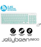 Πληκτρολόγιο Alcatroz Wireless Jellybean A200 Mέντα