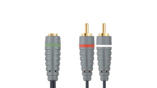 Bandridge Audio Cable 3.5mm female - 2x RCA male 1m (BAL3501) Bandridge Audio Cable 3.5mm female - 2x RCA male 1m (BAL3501)