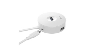Baseus Round Box USB 3.0 Hub 4 Θυρών με σύνδεση USB-A Λευκό