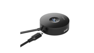 Baseus Round Box USB 3.0 Hub 4 Θυρών με σύνδεση USB-A Μαύρο