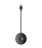 Baseus Round Box USB 3.0 Hub 4 Θυρών με σύνδεση USB-A Μαύρο