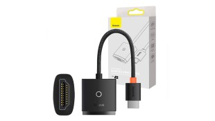 Baseus Lite Series Μετατροπέας HDMI male σε VGA female Μαύρο Baseus Lite Series Μετατροπέας HDMI male σε VGA female Μαύρο