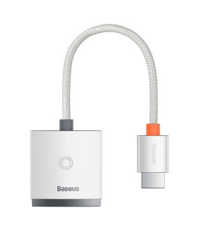 Baseus Lite Series Μετατροπέας HDMI male σε VGA female Λευκό