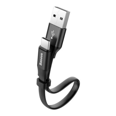 Baseus Nimble Flat cable USB/ USB-C Cable With Holder 2A 0,23M Black Baseus Nimble Flat cable USB/ USB-C Cable With Holder 2A 0,23M Black