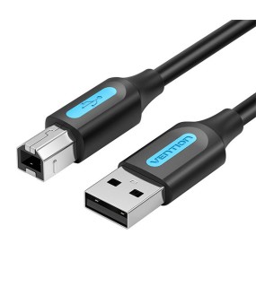 Vention USB 2.0 A To B Male Cable 1.5M Black Vention USB 2.0 A To B Male Cable 1.5M Black