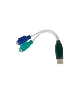 Digitus DA-70118 Μετατροπέας USB-A male σε PS/2 2x female Λευκό Digitus DA-70118 Μετατροπέας USB-A male σε PS/2 2x female Λευκό