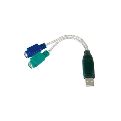 Digitus DA-70118 Μετατροπέας USB-A male σε PS/2 2x female Λευκό Digitus DA-70118 Μετατροπέας USB-A male σε PS/2 2x female Λευκό