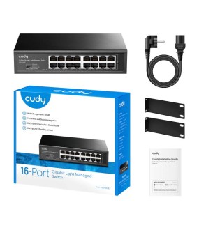 CUDY GS1016 16-PORT GIGABIT SWITCH RACKMOUNT