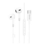Hoco M109 Ακουστικά Handsfree Type C Sunny με Χειριστήριο Στο Καλώδιο Λευκό