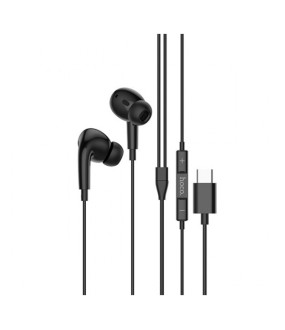 Hoco M1 Pro Type C In-ear Handsfree με Βύσμα USB-C Μαύρο