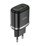Hoco Φορτιστής Χωρίς Καλώδιο με Θύρα USB-A 18W Quick Charge 3.0 Mαυρος (N3 Vigour)