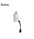 Hoco Μετατροπέας micro USB male σε USB-A female Ασημί (UA10) Hoco Μετατροπέας micro USB male σε USB-A female Ασημί (UA10)