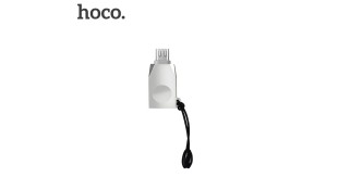 Hoco Μετατροπέας micro USB male σε USB-A female Ασημί (UA10) Hoco Μετατροπέας micro USB male σε USB-A female Ασημί (UA10)