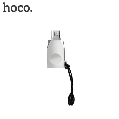 Hoco Μετατροπέας micro USB male σε USB-A female Ασημί (UA10) Hoco Μετατροπέας micro USB male σε USB-A female Ασημί (UA10)
