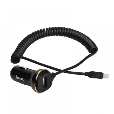 Hoco Φορτιστής Αυτοκινήτου Μαύρος Z14 3.4A USB μαζί με Καλώδιο lightning Hoco Φορτιστής Αυτοκινήτου Μαύρος Z14 3.4A USB μαζί με Καλώδιο lightning