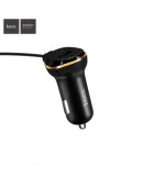 Hoco Φορτιστής Αυτοκινήτου Μαύρος Z14 3.4A USB μαζί με Καλώδιο lightning Hoco Φορτιστής Αυτοκινήτου Μαύρος Z14 3.4A USB μαζί με Καλώδιο lightning