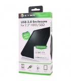 ICY BOX IB-223U3A-B Εξωτερική Θήκη για 2,5'' SSD SATA USB 3.0