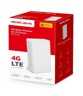 MERCUSYS Router MB110-4G LTE WiFi 300 Mbps Ver 2.0 MERCUSYS Router MB110-4G LTE WiFi 300 Mbps Ver 2.0