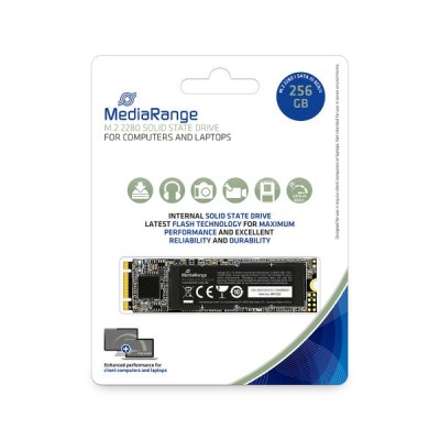 MediaRange Internal M.2 2280 solid state drive SATA 6 Gb/s, 256GB