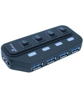 Mediarange Usb Hub 4 Port Usb 3.0 (MRCS505) Mediarange Usb Hub 4 Port Usb 3.0 (MRCS505)