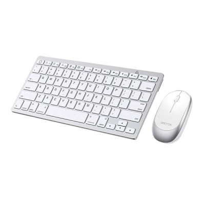 Omoton KB066 Bluetooth Keyboard & Mouse Set Silver