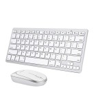 Omoton KB066 Bluetooth Keyboard & Mouse Set Silver