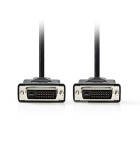 Nedis CCGP32001BK20 DVI Cable DVI-D 24+1 pin Male DVI-D 24+1-pin Male 2560x1600 Nickel Plated 2.00m Nedis CCGP32001BK20 DVI Cable DVI-D 24+1 pin Male DVI-D 24+1-pin Male 2560x1600 Nickel Plated 2.00m