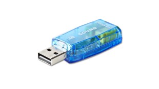 Nedis USCR10051BU Sound Card 3D Sound 5.1 USB 2.0 Double 3.5 mm Connector Nedis USCR10051BU Sound Card 3D Sound 5.1 USB 2.0 Double 3.5 mm Connector