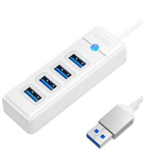 Orico Usb Hub to 4xUsb 3.0 5gbps 0,15m white