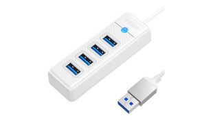 Orico Usb Hub to 4xUsb 3.0 5gbps 0,15m white
