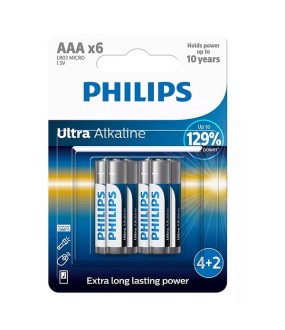 Philips Ultra Alkaline AAA 6-blister Philips Ultra Alkaline AAA 6-blister