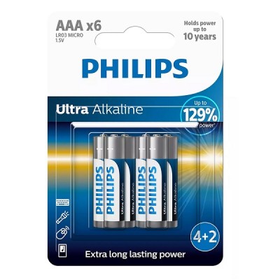 Philips Ultra Alkaline AAA 6-blister