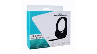 Powertech Headphones With Microphone Black Powertech Headphones With Microphone Black