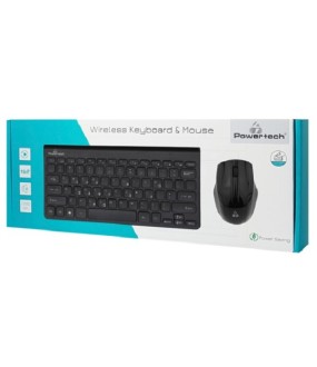 Σετ Πληκτρολόγιο-Ποντίκι Powertech Wireless Mini Μαύρο PT-940 1200 DPI Σετ Πληκτρολόγιο-Ποντίκι Powertech Wireless Mini Μαύρο PT-940 1200 DPI
