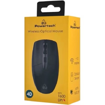 Powertech Ασύρματο Ποντίκι PT-1294/ 1600Dpi Μαύρο