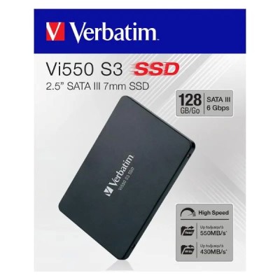 Verbatim Vi550 S3 SSD 128GB τύπου 2.5'' με σύνδεση SATA III Verbatim Vi550 S3 SSD 128GB τύπου 2.5'' με σύνδεση SATA III