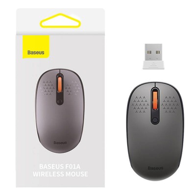 Wireless mouse Baseus F01A 2.4G 1600DPI (frosted grey) Wireless mouse Baseus F01A 2.4G 1600DPI (frosted grey)