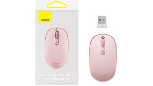 Wireless mouse Baseus F01Β 2.4G 1600DPI (pink)