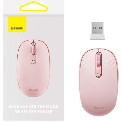 Wireless mouse Baseus F01Β 2.4G 1600DPI (pink)
