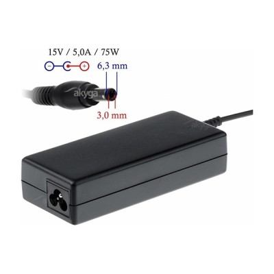 Τροφοδοτικό Laptop Akyga AK-ND-14 15V / 5A 75W Συμβατό με Toshiba Χωρις Καλώδιο Τροφοδοσίας Τροφοδοτικό Laptop Akyga AK-ND-14 15V / 5A 75W Συμβατό με Toshiba Χωρις Καλώδιο Τροφοδοσίας