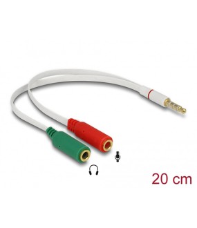 Delock Μετατροπέας 3.5mm male σε 2 x 3.5mm female (65447) Delock Μετατροπέας 3.5mm male σε 2 x 3.5mm female (65447)