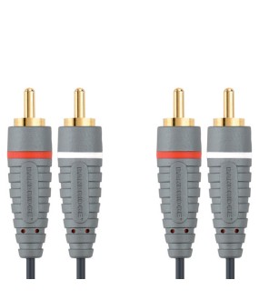 Bandridge Stereo Audio Cable 2x RCA male - 2x RCA male 2m (BAL4202)