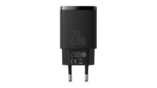 Φορτιστής Πρίζας Baseus CCXJ-B02 2port Usb-C,Usb 20W - Black Φορτιστής Πρίζας Baseus CCXJ-B02 2port Usb-C,Usb 20W - Black