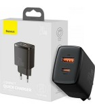 Φορτιστής Πρίζας Baseus CCXJ-B02 2port Usb-C,Usb 20W - Black Φορτιστής Πρίζας Baseus CCXJ-B02 2port Usb-C,Usb 20W - Black