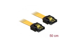 Delock Cable Sata 3 Gb/s Yellow 50cm 82477